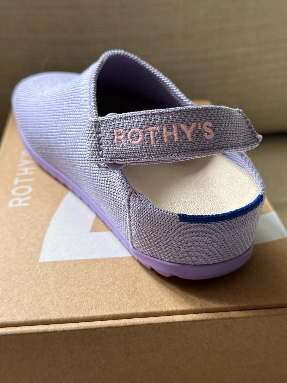 Rothy's The Kids Clog- Slip-On Slingback clogs - Soft Orchid